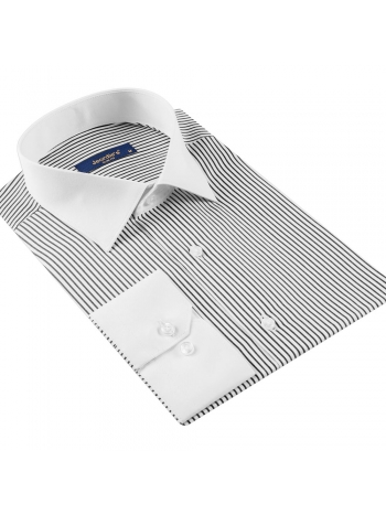 SLIM FIT MAJICA DUGIH RUKAVA S KLASIČNOM KRAGNOM